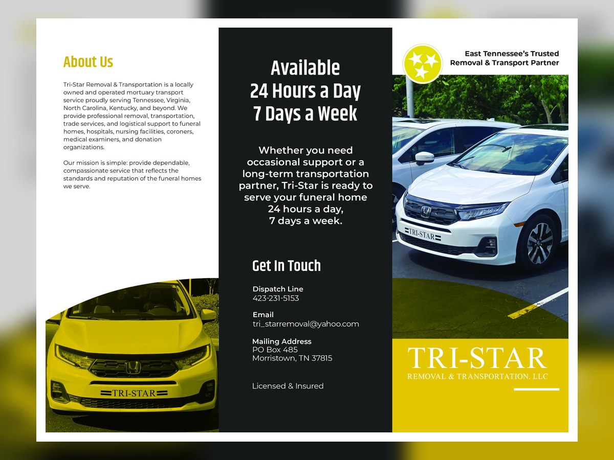 Tri-Star brochure and handout design