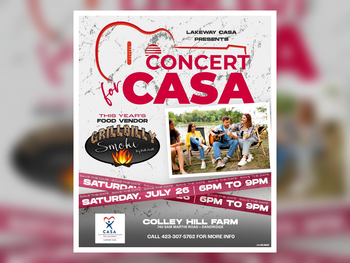 Concert for CASA social media promotional flyer design